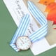 thumbnail image 3 of EeaseMX Reloj de pulsera de poliéster con forma de lazo para mujer, moderno, con decoración de muñeca, talla L, color azul cielo., 3 of 8