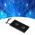 thumbnail image 4 of GPU Backplate Radiator, Backplane Memory Cooling Cooler Low Noise Dual Fan Design  For 3080 For 3070 0.5mm Pad 700, 4 of 8