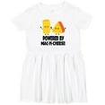 thumbnail image 3 of Inktastic Powered by Mac N Cheese Girls Toddler Dress, 3 of 5