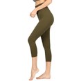 thumbnail image 4 of KOGMO Women's Active Seemless Capri Leggings with High Diamond Shaped Band 3pc, 4 of 4