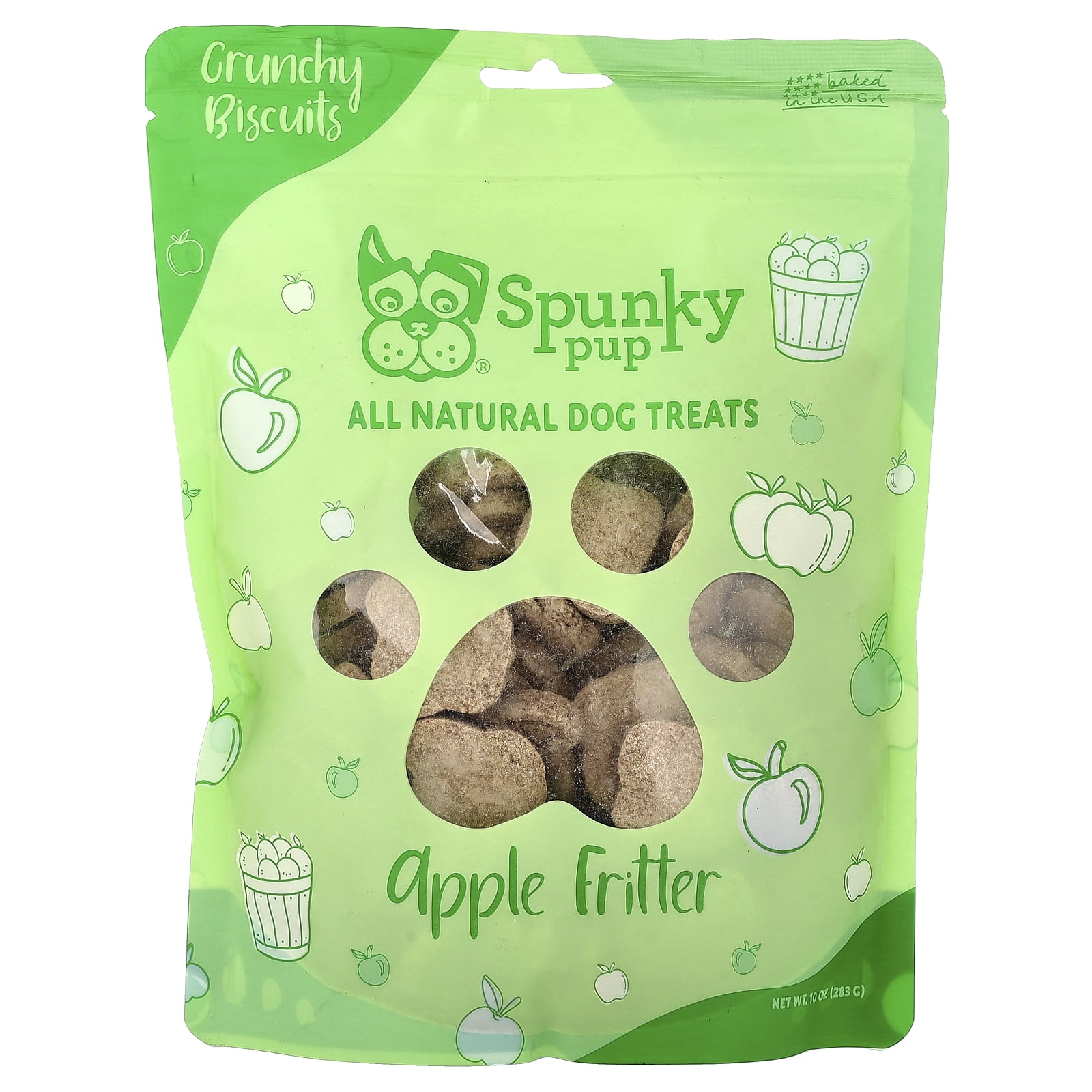 Spunky Pup 6191 10oz for Apple Fritter Biscuit Dog Treat