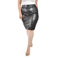 thumbnail image 4 of Falda de gamuza con brillo Roman Fashion /Tallas Extras, 4027 (Negro) negro 42, 4 of 5