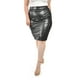 thumbnail image 4 of Falda de gamuza con brillo Roman Fashion /Tallas Extras, 4027 (Negro) negro 42, 4 of 5