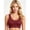 Red, variant on Women's Gym Bra With Supportive Convertible Cup Moisture Wicking Wirefree Workout Sports Athletic Bras