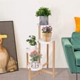 thumbnail image 3 of UNHO 4-Tier Bamboo Plant Stand Flower Succulents Potted Planter Rack for Outdoor Indoor Display, 3 of 10