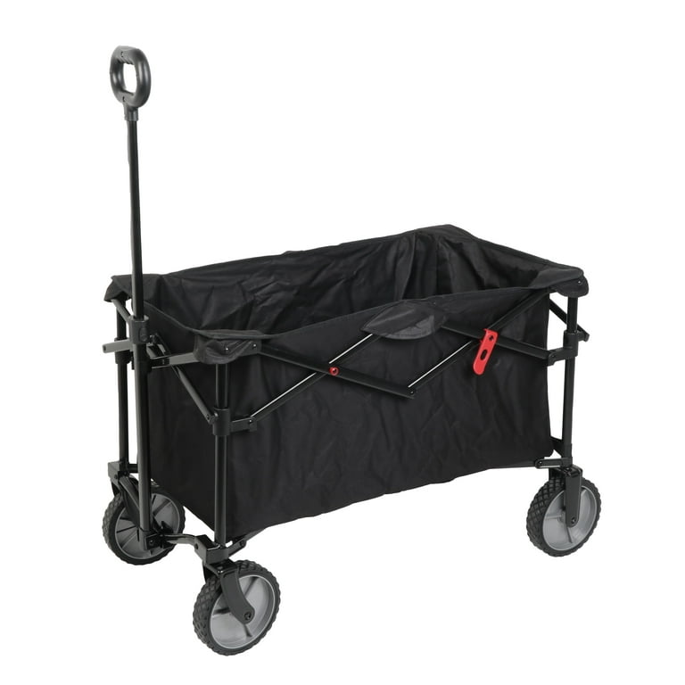 Ozark Trail Multi-Purpose Big Bucket Cart, Black Wagon - Walmart.com