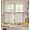 Farmhouse Boho, variant on Farmhouse Kitchen Curtains - 24 Inch Length Linen Blend Blue Floral Kitchen Window Tier Curtains Boho Striped Cafe Drapes Rod Pocket for Windows Light Filtering, 2 Panels