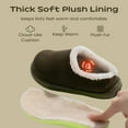 thumbnail image 3 of Drecage Kids Slippers Boys Girls Fuzzy House Slippers Soft Warm Bedroom Shoes, 3 of 7