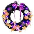 thumbnail image 4 of Puerta de Halloween Guirnalda Puerta Colgante 17.72 pulgadas Decorativo Feliz Halloween Temas Fiesta de miedo Guirnalda de Halloween Decoración de, 4 of 8