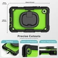 thumbnail image 7 of ELEHOLD Rugged Case for Samsung Galaxy Tab A11 2025,8.7-inch, Three-Layer Protection with Screen Protector Portable Folding Handle Grip 360° Rotating Kickstand Bracket Shockproof Cover,B, 7 of 7