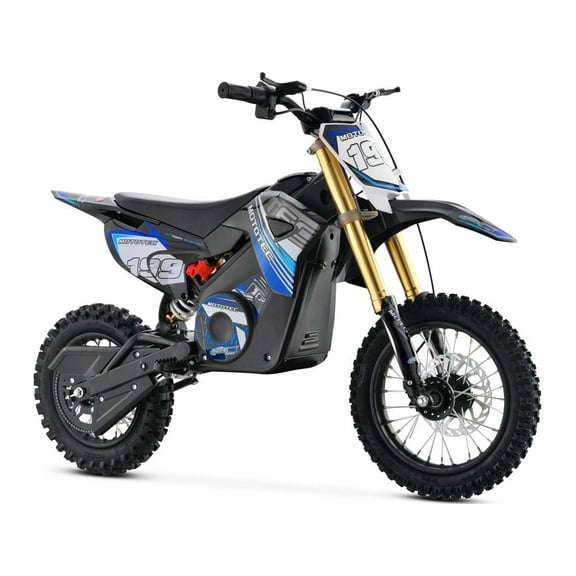 MotoTec 36v 1200w Pro Electric Dirt Bike Lithium Blue