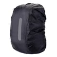 thumbnail image 1 of Mochila impermeable con protección contra la lluvia, funda para la lluvia, mochila escolar con tiras reflectantes y hebilla de ajuste, color negro (XL-60-70L), 1 of 5