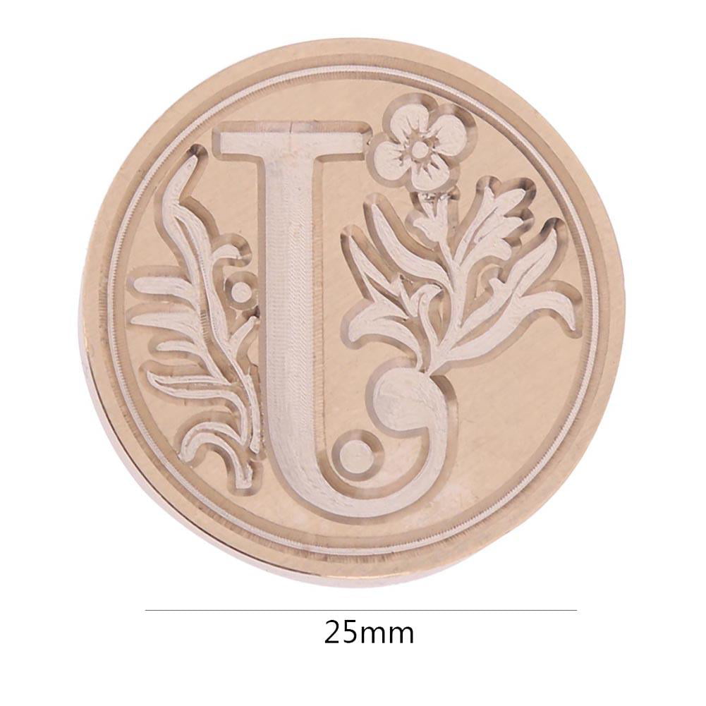 Retro Flower Letter Envelope Sealing Wax Copper Seal Stamp Post Decor Stamping 