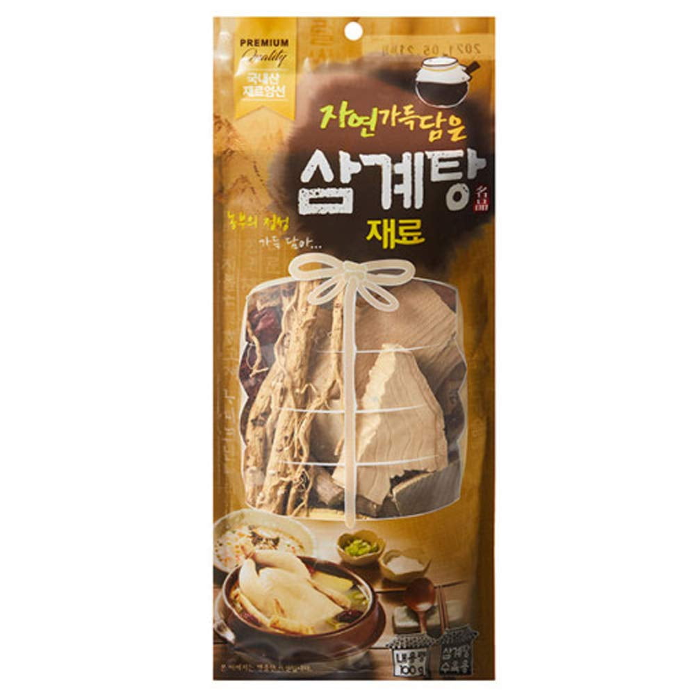 Korean Samgyetang Herb Kit Ginseng Chicken Stew Soup Ingredients 3.52oz ...