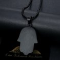 thumbnail image 5 of NEGS 18K Gold Black Plated Blue Evil Eye Beads Fatima Hamsa Hand Egyptian Pendant 24'' Chain Religious Amulet Stainless Steel Necklace for Men Women, 5 of 7