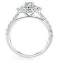 thumbnail image 2 of Pompeii 1 Ct TW Diamond Cushion Halo Engagement Ring in White Gold (G/H,I1-I2), 2 of 4
