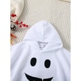 thumbnail image 6 of Usaibhir Baby Toddler Halloween Outfits Boys&Girls Ghost Hooded Cape Top Black Pants Set Dress up one-cloak costume 6-24M, 6 of 10
