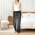 thumbnail image 4 of Fuzoiu A Web With A Spider Print Women's Pajama Pants,Lounge Pants with Drawstring and Pockets, Casual Pjs Sleep Bottoms, Women's Sleep Pants-Large, 4 of 6