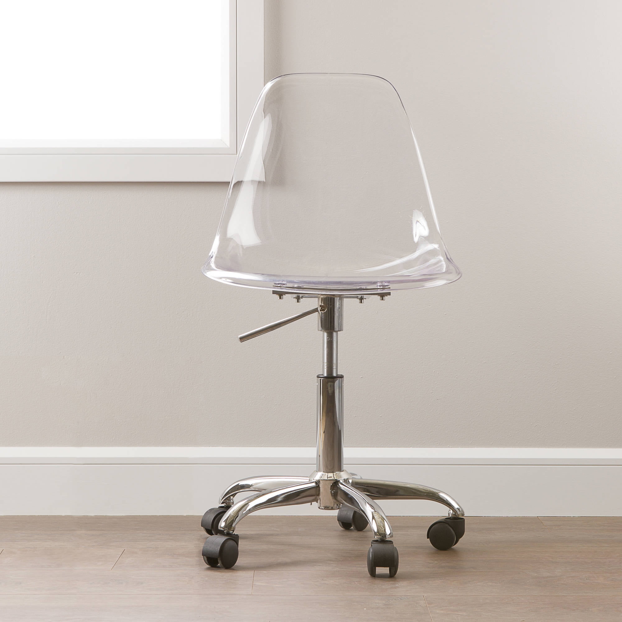 South Shore Annexe Clear Office Chair with Wheels
