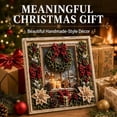 thumbnail image 7 of 3D Christmas Fabric Poke Art Kit, 3D Fabric Poke Art Kit for Adults with Pre-Cut Squares, Adult DIY Needle Punch Craft Kit, Vintage Holiday Handmade Christmas Decorations, 7 of 7
