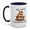 Navy, variant on Sip, smile capybara style-Funny Humor capybara Accent Coffee Mug,11oz 15oz