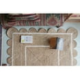 thumbnail image 3 of Chouhan Rugs Natural Jute Scalloped Rug Bohemian Rug Decor Rug Handwoven Rug Custom Rug Decorative Rug, 3 of 5