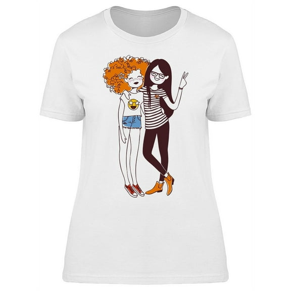 Two Girls Teenagers Tee Women's -Image by Shutterstock
