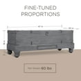 thumbnail image 2 of Maven Lane Nerio Handmade Heritage Wooden Storage Bench, Grey Distressed Finish, 2 of 6