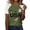 Green, variant on Women T Shirts Women'S Anniversary Flag Tee Usa Patriotic Short Sleeve Tee Men'S Star Stripes Anniversary Tee Independence Day Flag Casual Top V-Neck American Flag Gray XL