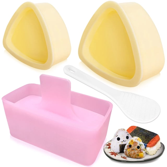 Juego de moldes para sushi TAORISH Onigiri Musubi con cuchara de arroz