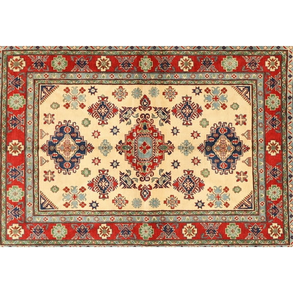 Ahgly Company Indoor Rectangle Traditional Fire Brick Red Persian Area Rugs, 7' x 10'