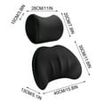 thumbnail image 2 of 2025 Ergonomic Car Seat Headrest Car Seat Headrest Neck Rests Cushion Lumbar Support Pillow With Adjustable Strap For Neck Back Pain Relief, 2 of 5