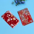 thumbnail image 3 of 2 juegos de telas de algodón hechas a mano con diseño floral de patchwork de estilo japonés XCF 25 x 20 x 0,1 cm Rojo, 3 of 3