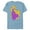 Ocean Blue, variant on Tangled Princess Rapunzel T-Shirt- Short Sleeve Blended T-Shirt for Adults - Customized-Putty Snow Heather
