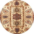 thumbnail image 1 of Ahgly Company Indoor Round Abstract Chestnut Red Oriental Area Rugs, 7' Round, 1 of 6