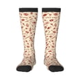 thumbnail image 1 of Fotbe Red Wine Calcetas Divertidas Estampadas para Hombre y Mujer, Calcetas de Algodón hasta la Rodilla para Caminar, Correr, Enfermería y Embarazo, 1 of 6