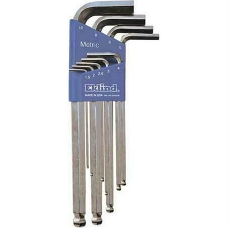 UPC: 0037516137098 | Eklind Tool EKL13709 1.5-10 mm Bright Ball-Hex L Key – 9 Piece