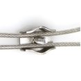 thumbnail image 4 of 12 clips para cuerda de alambre M2 Simplex de un solo perno, abrazadera de cable de acero inoxidable para cuerda de alambre de 1/16" de diámetro, 4 of 5