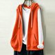 thumbnail image 4 of Neewe Women's Sleeveless Zip Up Hoodies Casual Loose Fit Drawstring Sweatshirts Lightweight Jackets Vest with Pockets, 4 of 8