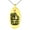 Gold, variant on Stainless Steel Pirate Skull Crossbones Rum Engraved Small Oval Charm Pendant Necklace