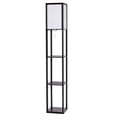 thumbnail image 1 of Costway Modern Shelf Floor Lamp Lighting Home Living  w/ 3 Storage Shelves, 1 of 7