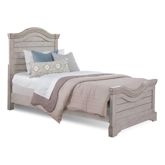 American Woodcrafters Stonebrook Antique Gray Wood Full Size Bed