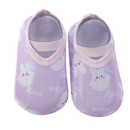 

kamemir Unisex Baby Boys Girls High Top Sneaker Toddler Shoes Cartoon Soft Soled Non Slip Socks Baby Floor Shoes Socks Summer Floor Socks Baby Boys Girls Slippers(Purple 5)