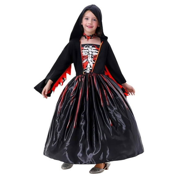 Mercatoo Children's Halloween 𝐂ostumes Spring and Autumn Children's Birthday Performance 𝐂ostumes Kids Halloween Clothes