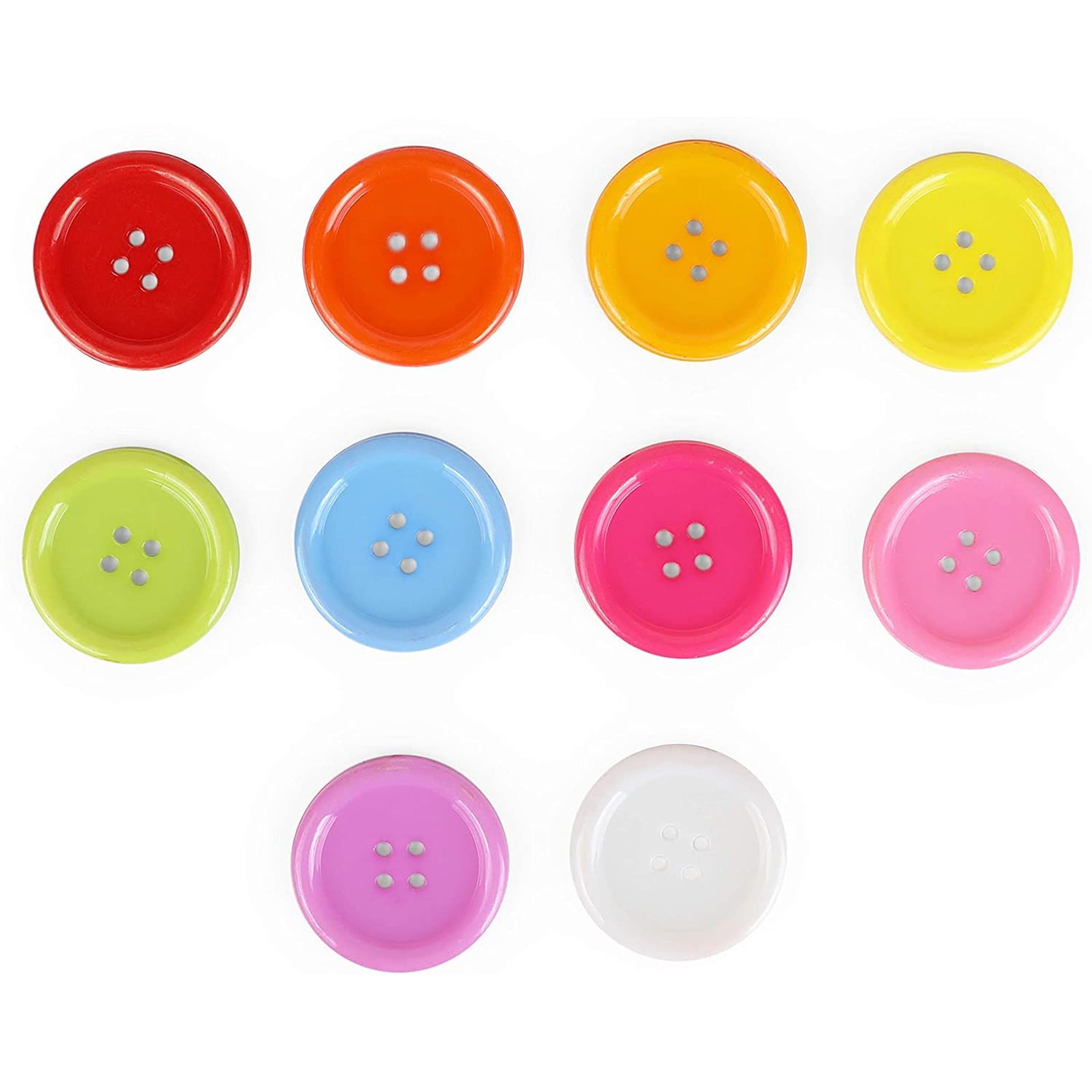 SMILEY FACE 13mm Plastic Shank Buttons Art Craft Kids Clothes Making Sewing 100 