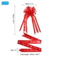 thumbnail image 2 of Uxcell 7" Gift Pull Bows Baskets Present Wrapping Bows Big Flower Ribbon Bows Red 10 Pack, 2 of 6