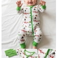 thumbnail image 4 of ATAIKU Christmas Baby Boys Girls Bamboo Viscose Footies, Infant Convertible Pajamas, 2-Way Zipper Sleeper for Baby 3-24M, 4 of 6