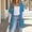 #641-Blue, variant on Women's Short Sleeve Knit Cardigan, Lightweight Soft Comfortable Open Front Sweater for Casual Daily Wear and Office