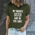 thumbnail image 2 of Elainilye Fashion Shirt for Women Funny Printed Pattern Casual Soild Color Short Sleeve Tops Blouse Graphic Tee,Green, 2 of 6
