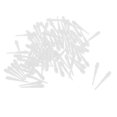 thumbnail image 1 of 2x80 Pcs 2BA Pointes Souples pour Fléchettes Électroniques Blanches, 1 of 5